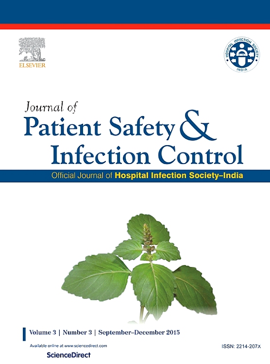 Go to journal home page - Journal of Patient Safety & Infection Control